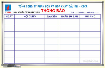 bảng mica trắng