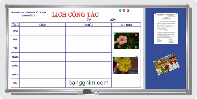 lịch công tác 4 trong 1