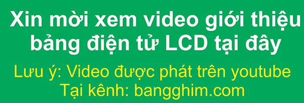 Giới thiệu Bảng điện tử LCD mã LCDQM26