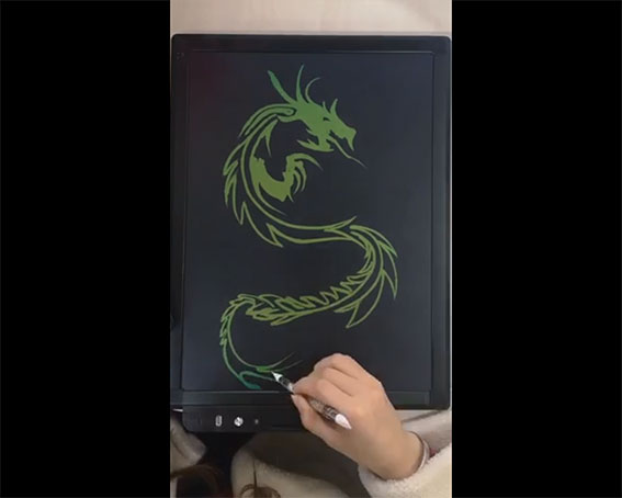 Vẽ rồng bằng Bảng đen điện tử LCDQM